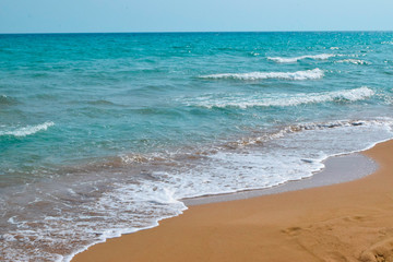 Beautiful mediterranean waves sea, Cyprus