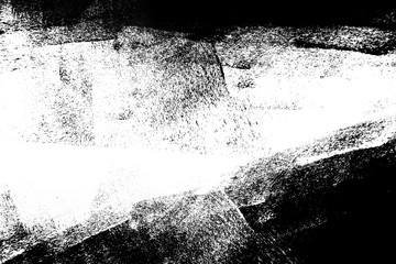 Black and white hand painted background texture with grunge brush strokes
