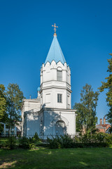 St. Nicholas orthodox church in Tukums, Latvia. Sunny summer day.