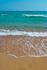 Beautiful mediterranean waves sea, Cyprus