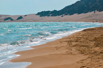 Beautiful mediterranean waves sea, Cyprus