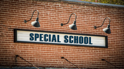 Obraz premium Street Sign SPECIAL SCHOOL