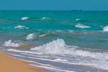 Beautiful mediterranean waves sea, Cyprus