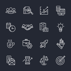 Team work, start up, business vector background