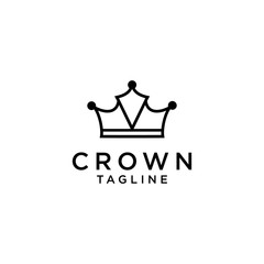 luxury royal queen crown logo vector inspiration