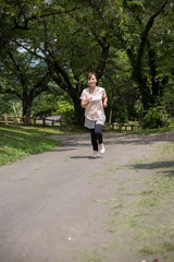 Fototapeta premium スポーツウェアの女性