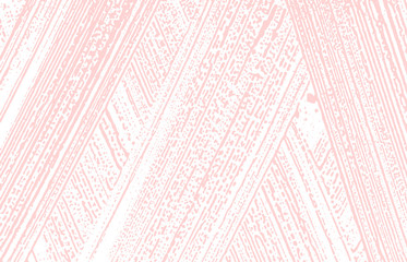 Grunge texture. Distress pink rough trace. Fine ba