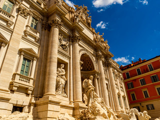 Trevi Fountain (Fontana di Trevi) in Rome. Italy