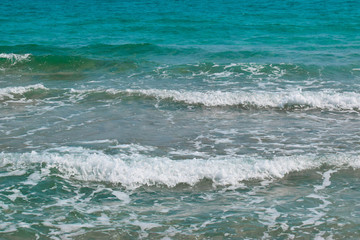 Beautiful mediterranean waves sea, Cyprus