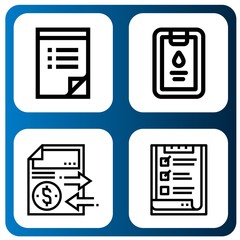 Set of clipboard icons such as To do list, Clipboard, Document, List , clipboard