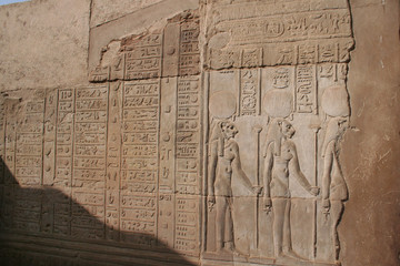 bas-relief at Temple of Kom Ombo, Egypt