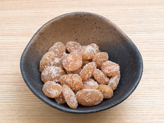 白花豆の甘納豆