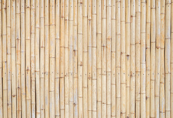 Bamboo fence in japanese garden for bamboo background and texture.