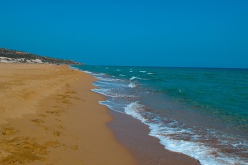 Beautiful mediterranean waves sea, Cyprus