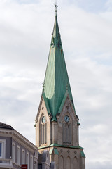 Kristansand, Norway, Domkirke December, 2018: Church in Kristiansand © annebel146