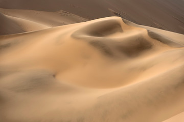 Beautiful sand patterns in the dunes of the Namib-Naukluft National Park, Namibia
