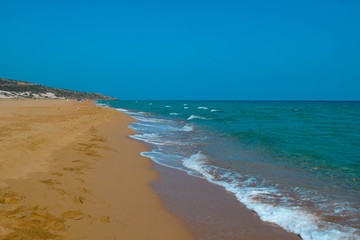 Beautiful mediterranean waves sea, Cyprus