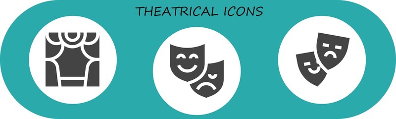 theatrical icon set