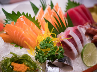 sashimi raw fish