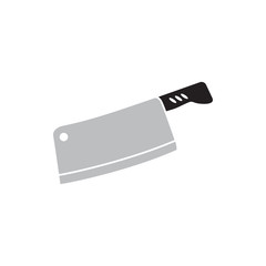 Butcher knife graphic design template isolated illustration