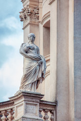 statue of a woman in Rome