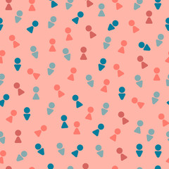 WC icons seamless pattern. Icons can be used for textile, wallpaper, web, card.