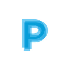 Initial Letters P Logo Design Vector