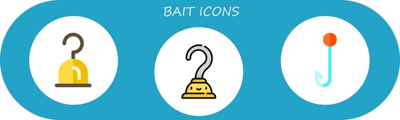 bait icon set
