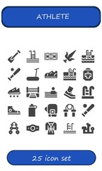 athlete icon set