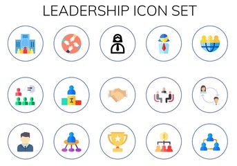 leadership icon set