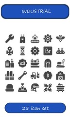 industrial icon set