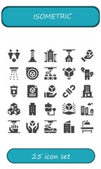 isometric icon set