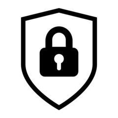 Security icon vector. Protect security illustration symbol. shield logo.