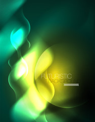 Neon lights vector abstract background