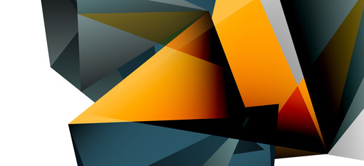 Vintage abstract template with triangle mosaic composition vecton white background. Simple design background. Modern flat design. Beautiful vector pattern.