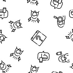 Symptomps Of Pregnancy Seamless Pattern Vector. Fatigue And Nausea, Food Aversion And Frequent Urination, Constipation And Faintness Symptomps Of Pregnancy Illustration