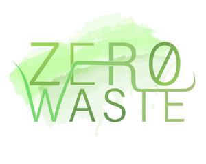 Zero waste logo - vector 