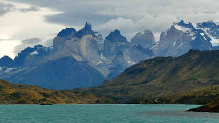 Fototapeta na wymiar Patagonia, Argentina. The photos is from the mountains and from the rivers in its vicinity.