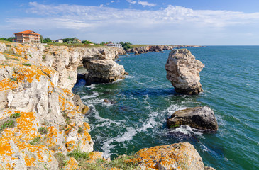 Rocky coast at Tyulenovo, Bulgaria