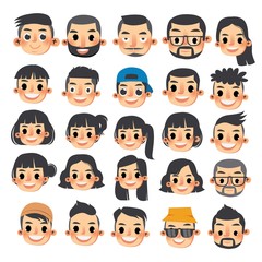 The character set of men and women 