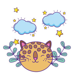 Isolated leopard cartoon vector design vector illustration