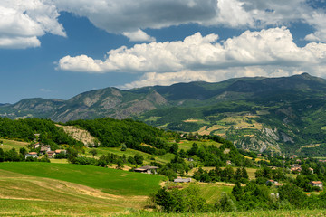 Naklejka na ściany i meble Passo del Penice: mountain landscape