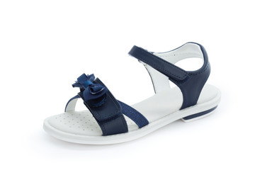 Kids shoes isolated on white background front view