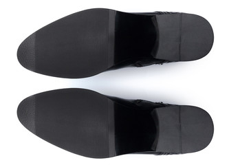 Bottom of shoes, isolated on white background.