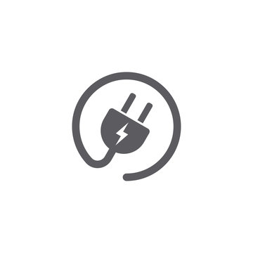 electric plug socket icon symbol vector design