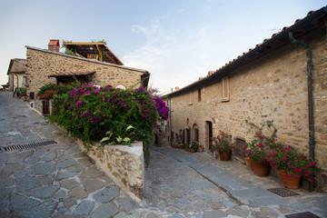 Architecture in italian town, Castigliano Della Pescaia.