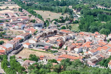 Fototapeta na wymiar panoramic view of medieval village
