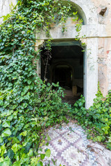 Fototapeta na wymiar Urban exploration in an abandoned convent