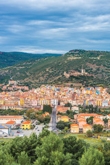 Fototapeta na wymiar Bosa, colourful town in Sardinia, Italy.