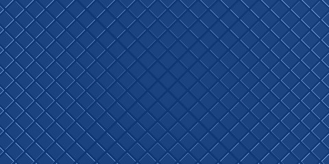 Fototapeta na wymiar 3d ILLUSTRATION, of blue abstract crystal background, square texture, wide panoramic for wallpaper